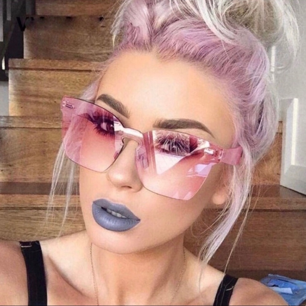 TRENDY PINK SUNGLASSES - Picture 1 of 6